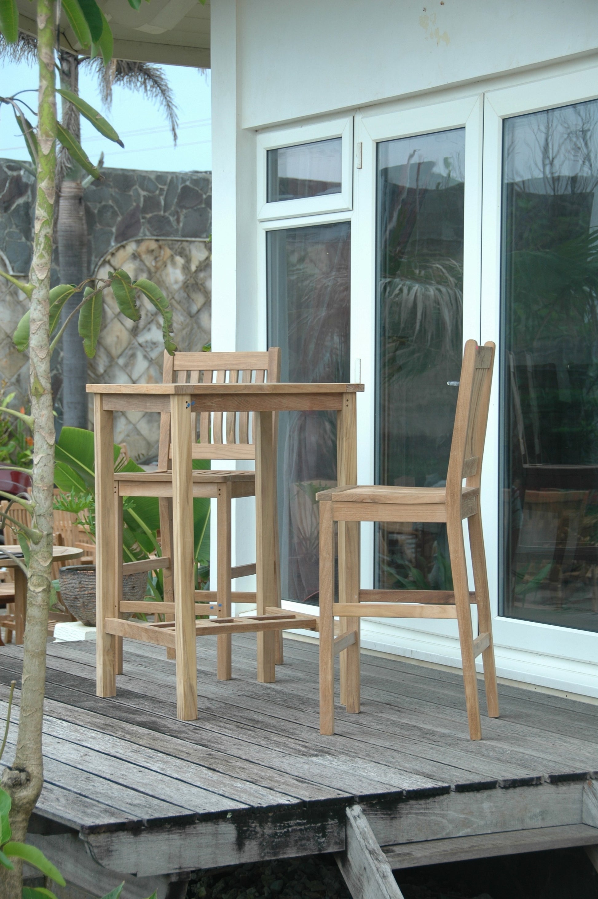Anderson Teak Bahama Avalon 3-Piece Square Bar Set — product image 1 of 8