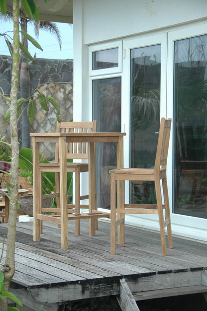 Anderson Teak Bahama Avalon 3-Piece Square Bar Set — product image 1 of 8