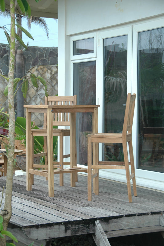 Anderson Teak Bahama Avalon 3-Piece Square Bar Set — product image 1 of 8