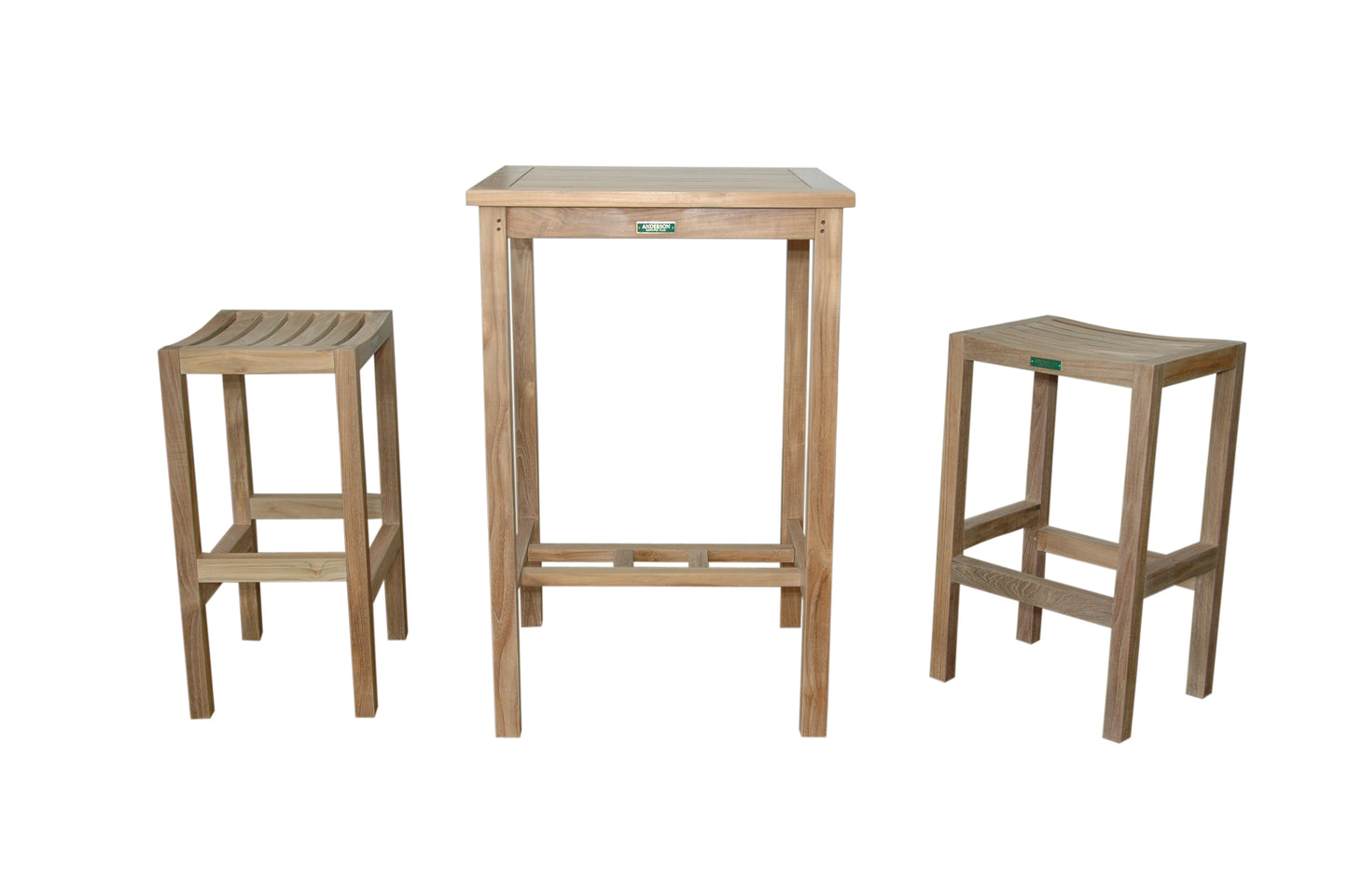 Anderson Teak Bahama Avalon 3-Piece Square Bar Set — product image 3 of 8