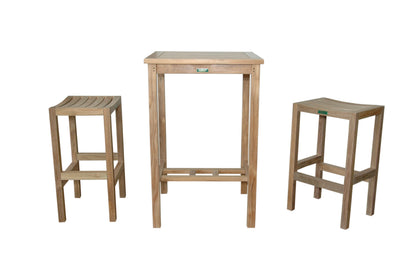 Anderson Teak Bahama Avalon 3-Piece Square Bar Set — product image 3 of 8