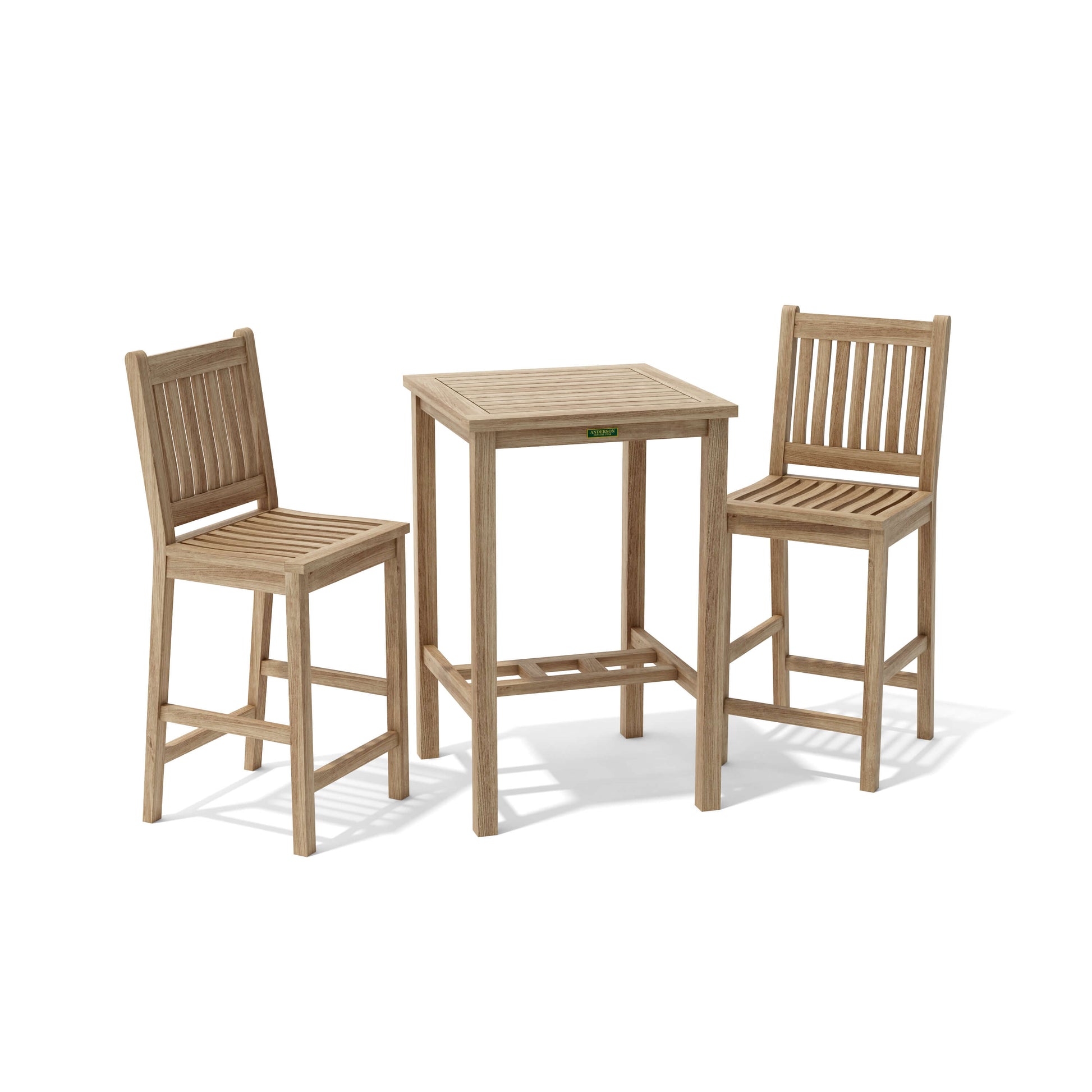 Anderson Teak Bahama Avalon 3-Piece Square Bar Set — product image 4 of 8
