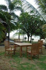 Anderson Teak Windsor Chicago 5-Piece Teak Dining Table Set