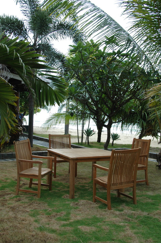 Anderson Teak Windsor Chicago 5-Piece Teak Dining Table Set — product image 1 of 8