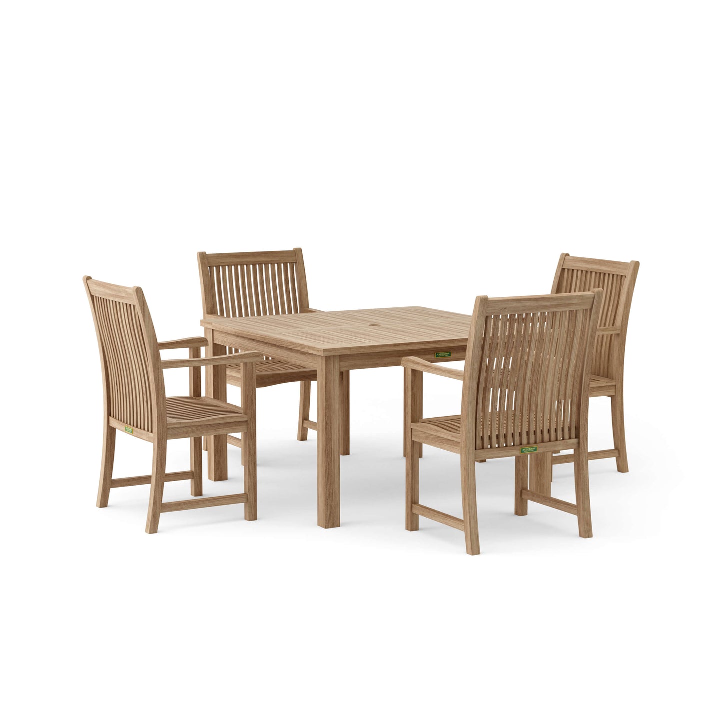 Anderson Teak Windsor Chicago 5-Piece Teak Dining Table Set — product image 2 of 8