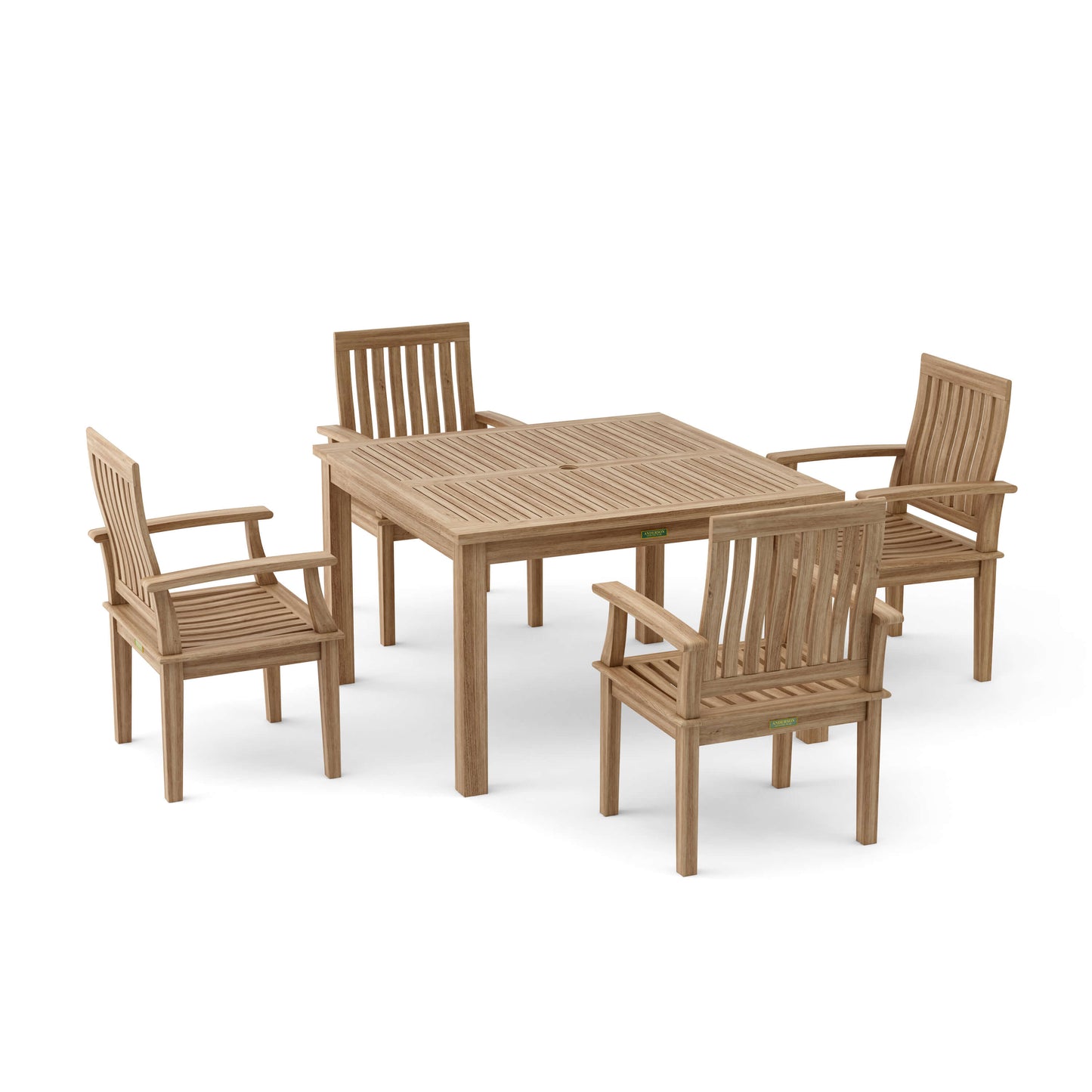 Anderson Teak Windsor Brianna 5-Piece Teak Dining Table Set — product image 3 of 8