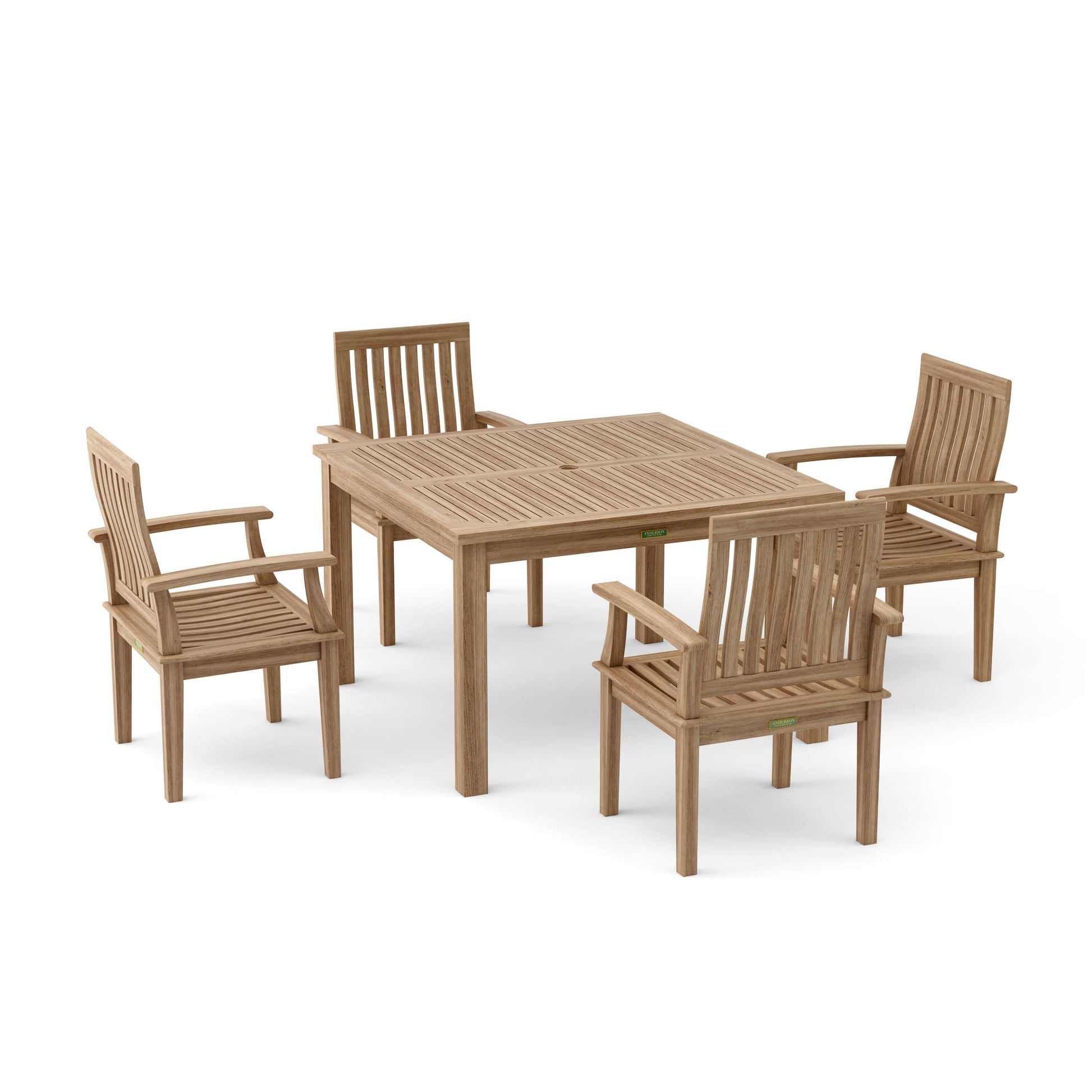 Anderson Teak Windsor Brianna 5-Piece Teak Dining Table Set — product image 3 of 8