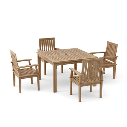 Anderson Teak Windsor Brianna 5-Piece Teak Dining Table Set — product image 3 of 8