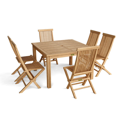Anderson Teak Windsor Classic Chair 7-Piece Folding Dining Set — product image 5 of 5