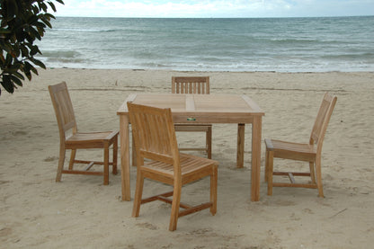 Anderson Teak Windsor Rialto Side Chair 5-Piece Dining Table Set — product image 2 of 8