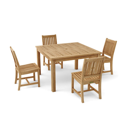 Anderson Teak Windsor Rialto Side Chair 5-Piece Dining Table Set — product image 3 of 8