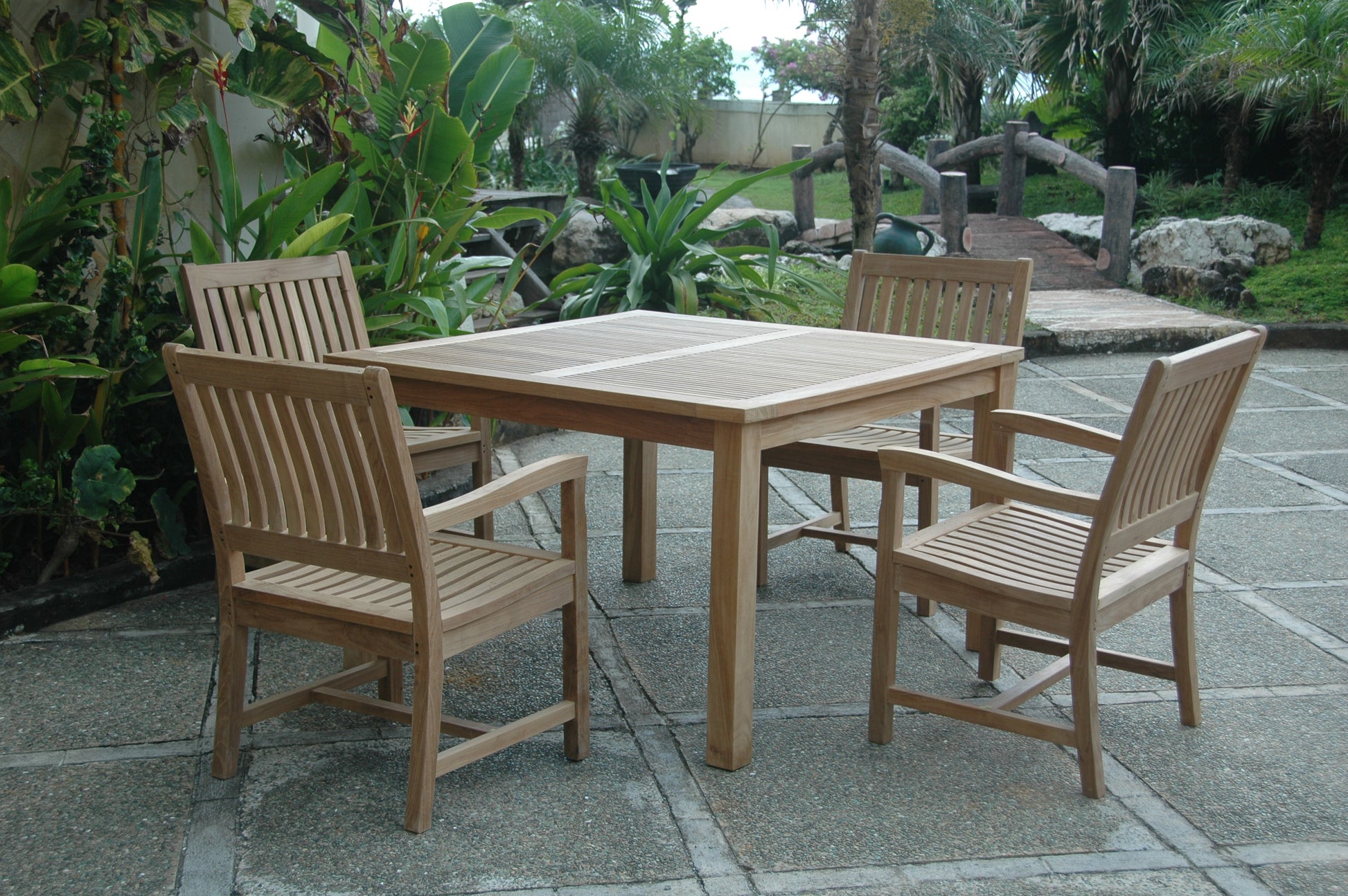Anderson Teak Windsor Rialto Armchair 5-Piece Dining Set — product image 1 of 2