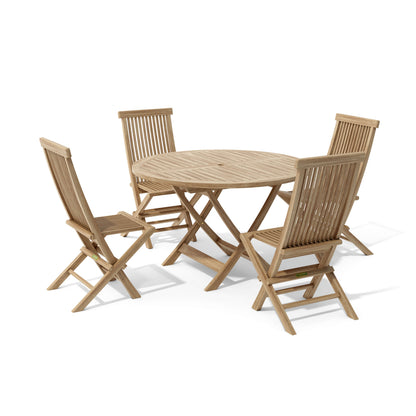 Anderson Teak Classic Bahama 5-Piece Folding Dining Set — product image 2 of 8
