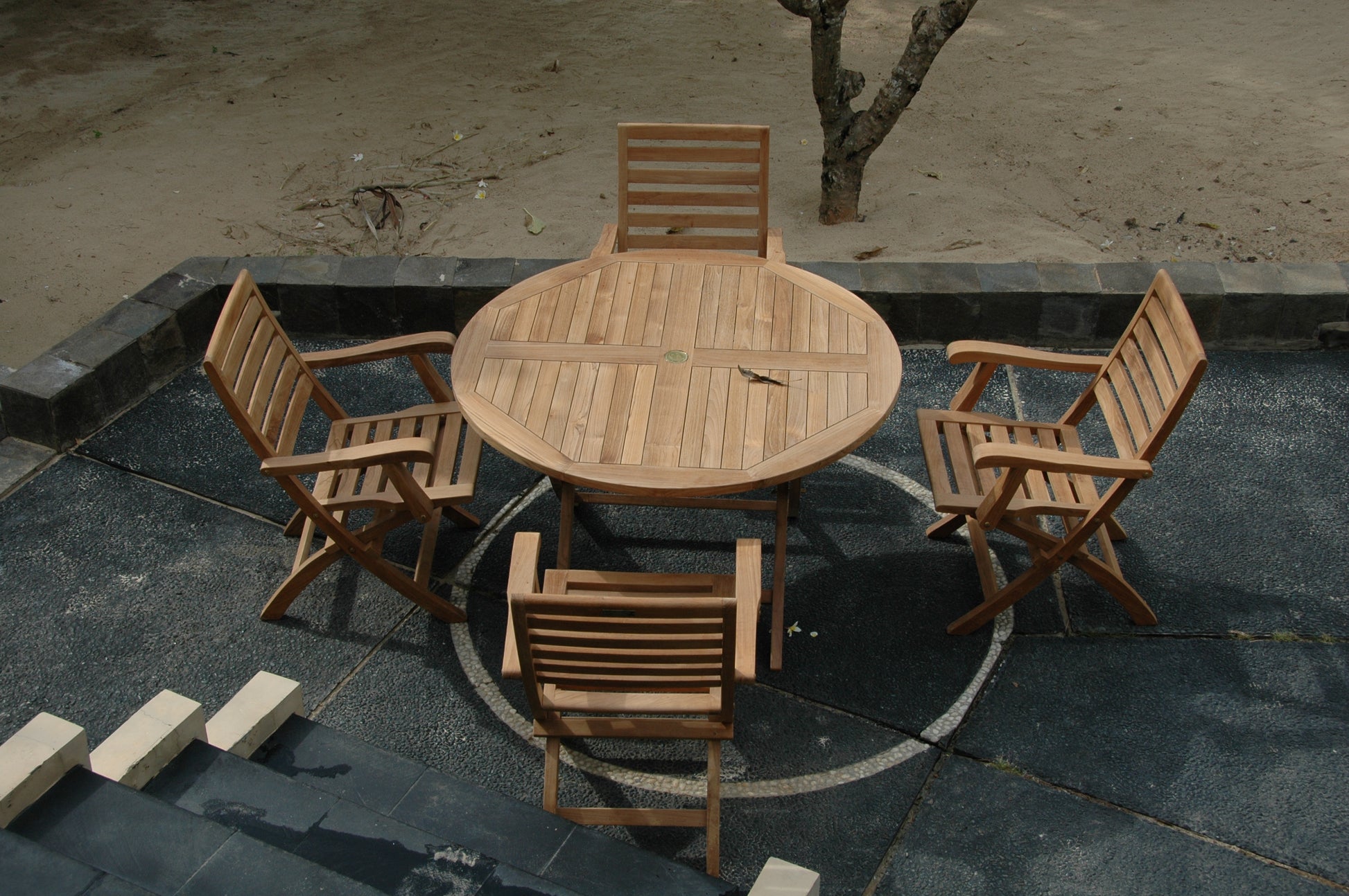 Anderson Teak Andrew Bahama 5-Piece Folding Dining Set — product image 5 of 11