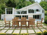 Anderson Teak Bahama Wilshire Armchair 9-Piece Extension Dining Set