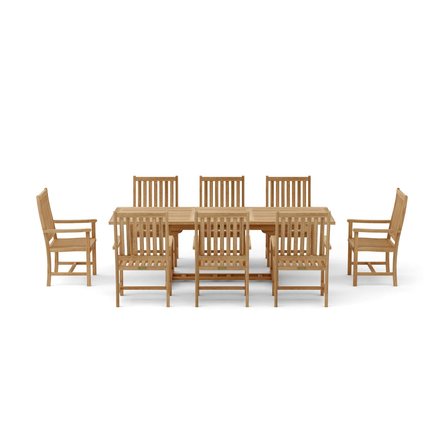 Anderson Teak Bahama Wilshire Armchair 9-Piece Extension Dining Set — product image 3 of 3