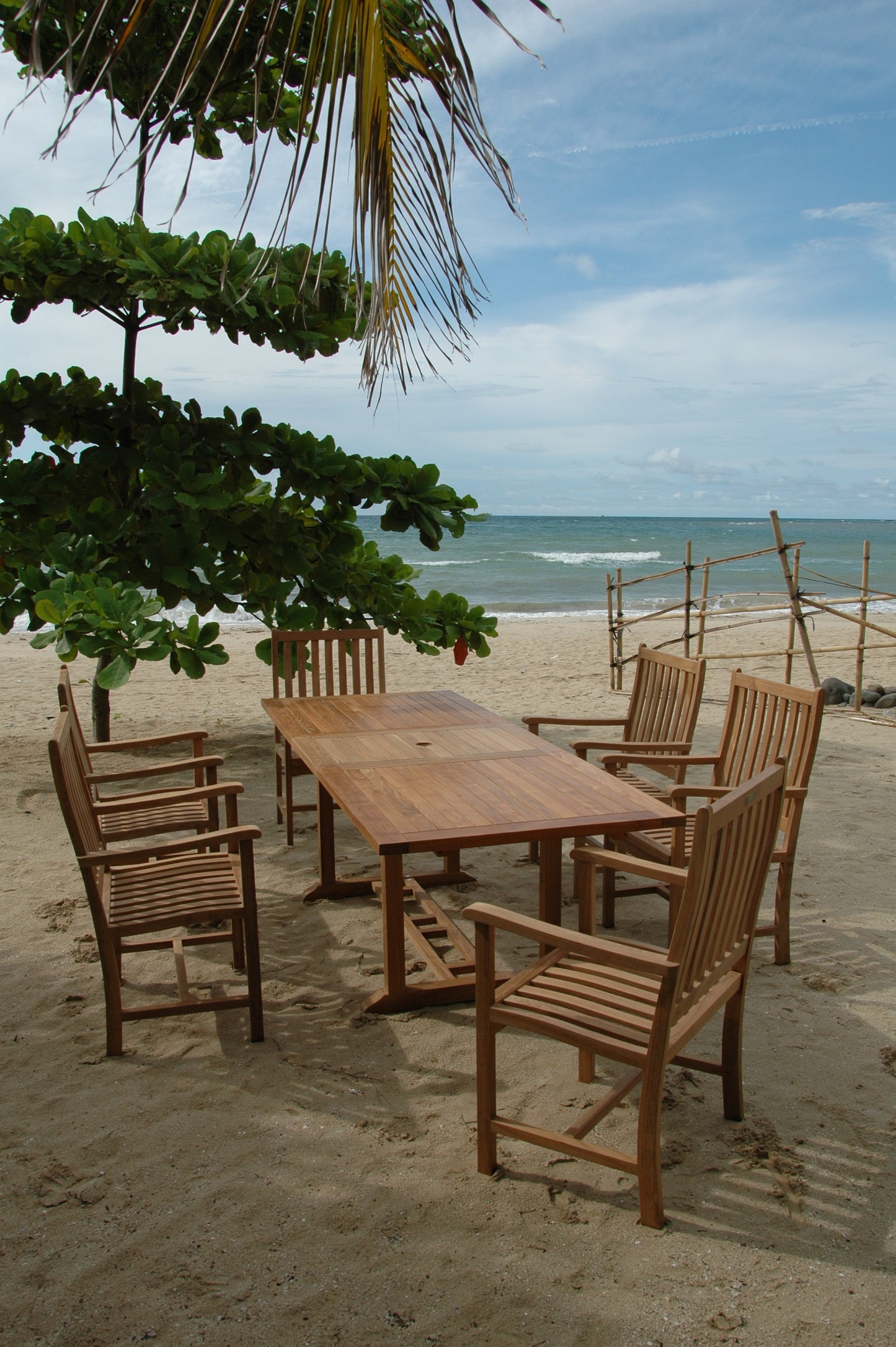 Anderson Teak Bahama Wilshire Armchair 7-Piece Extension Dining Set — product image 1 of 10