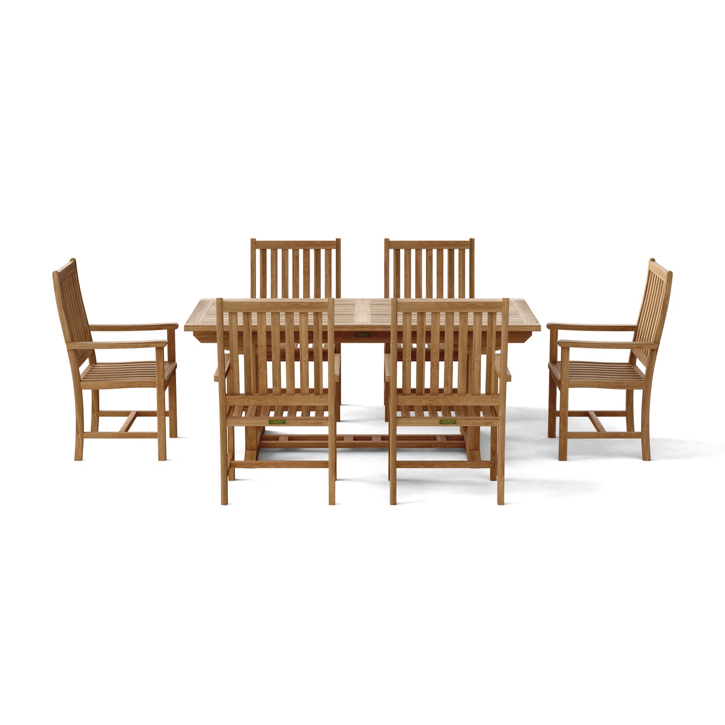 Anderson Teak Bahama Wilshire Armchair 7-Piece Extension Dining Set — product image 4 of 10