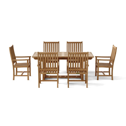 Anderson Teak Bahama Wilshire Armchair 7-Piece Extension Dining Set — product image 4 of 10