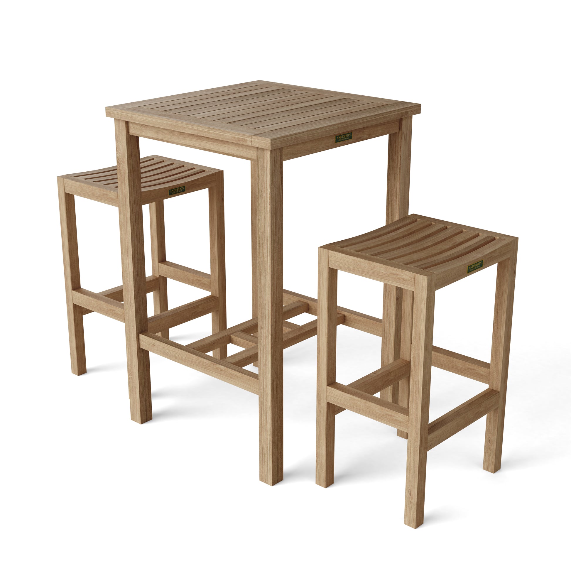 Anderson Teak Bahama Montego 3-Piece Square Bar Set — product image 1 of 9