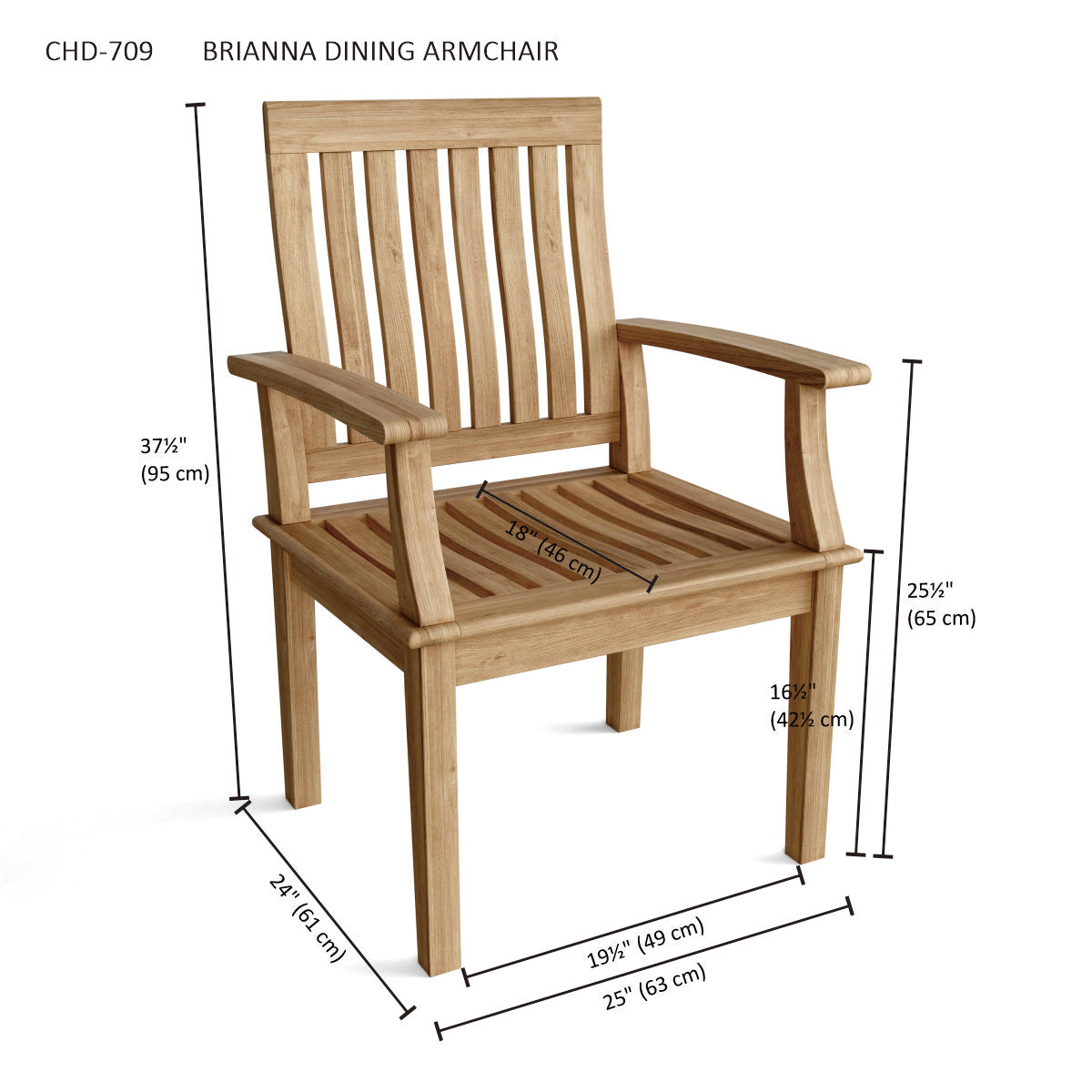 Anderson Teak Bahama Brianna 5-Piece Dining Set — product image 5 of 7