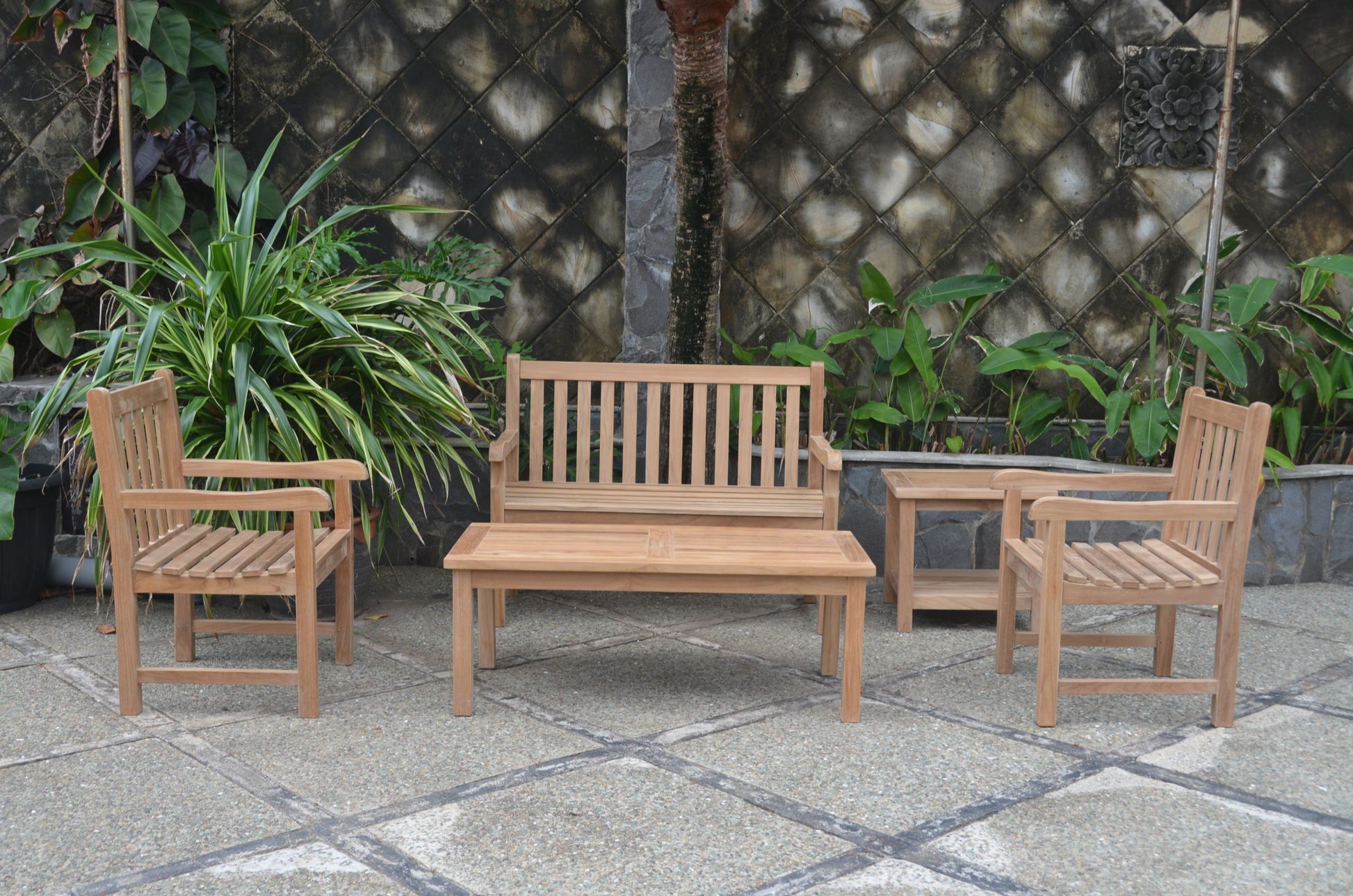 Anderson Teak Classic 2-Seater 5-Piece Conversation Set — product image 1 of 14
