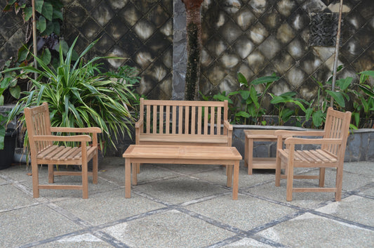 Anderson Teak Classic 2-Seater 5-Piece Conversation Set — product image 1 of 14