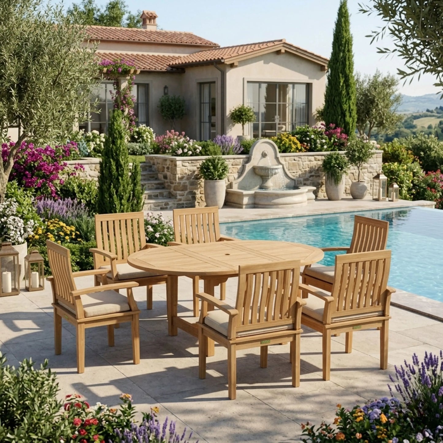 Anderson Teak Bahama Brianna 7-Piece Extension Dining Set — product image 3 of 5