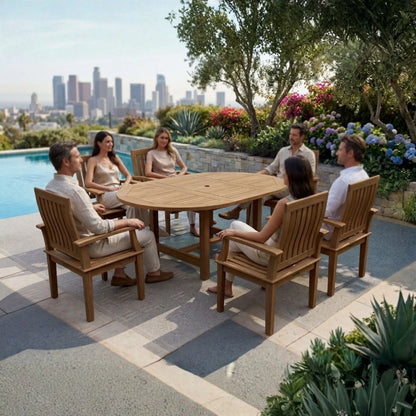 Anderson Teak Bahama Brianna 7-Piece Extension Dining Set — product image 4 of 5