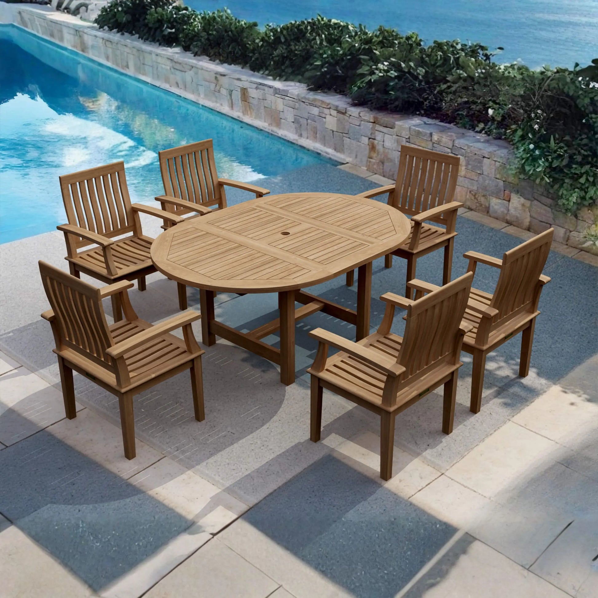 Anderson Teak Bahama Brianna 7-Piece Extension Dining Set — product image 5 of 5