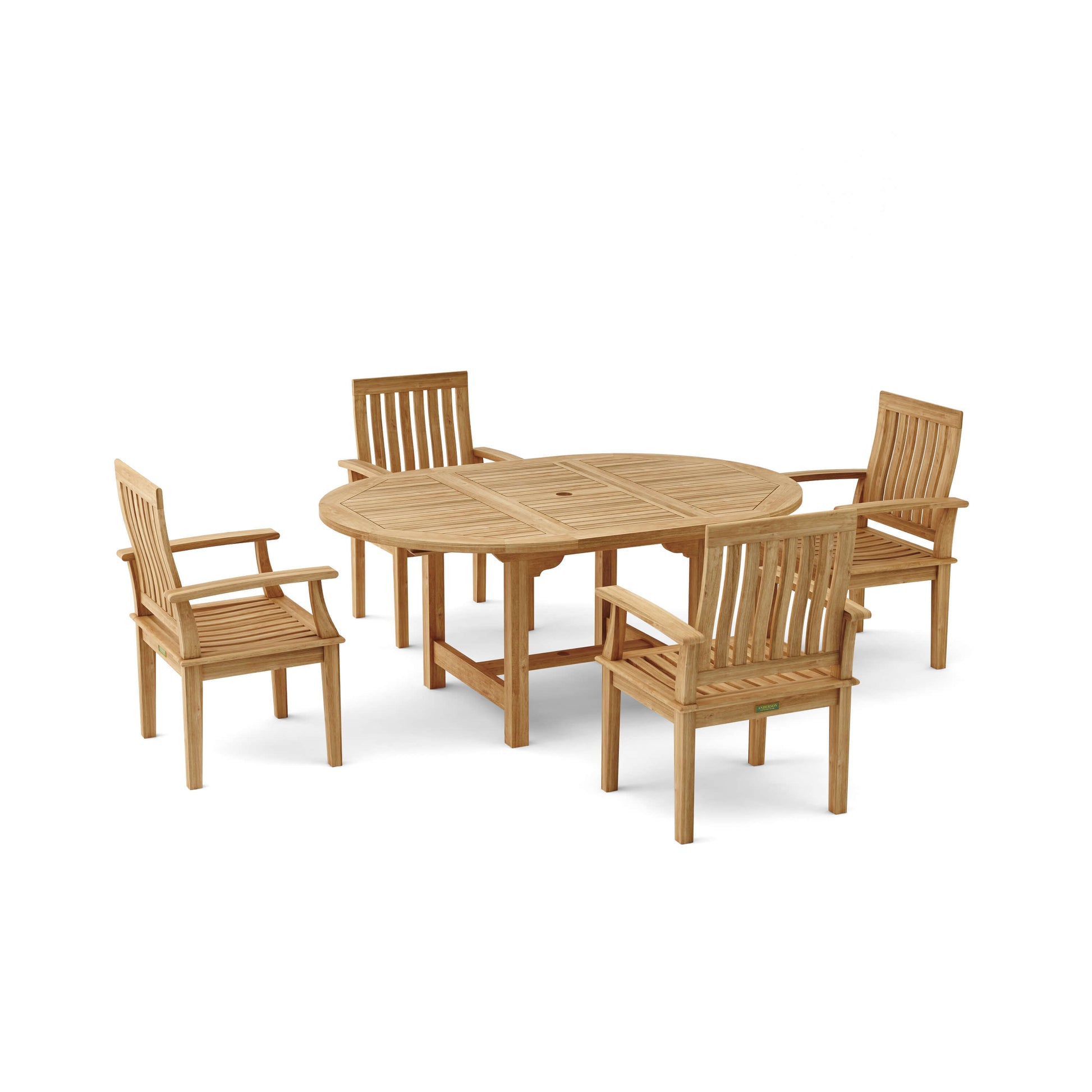 Anderson Teak Bahama Brianna 5-Piece Extension Dining Set — product image 2 of 9