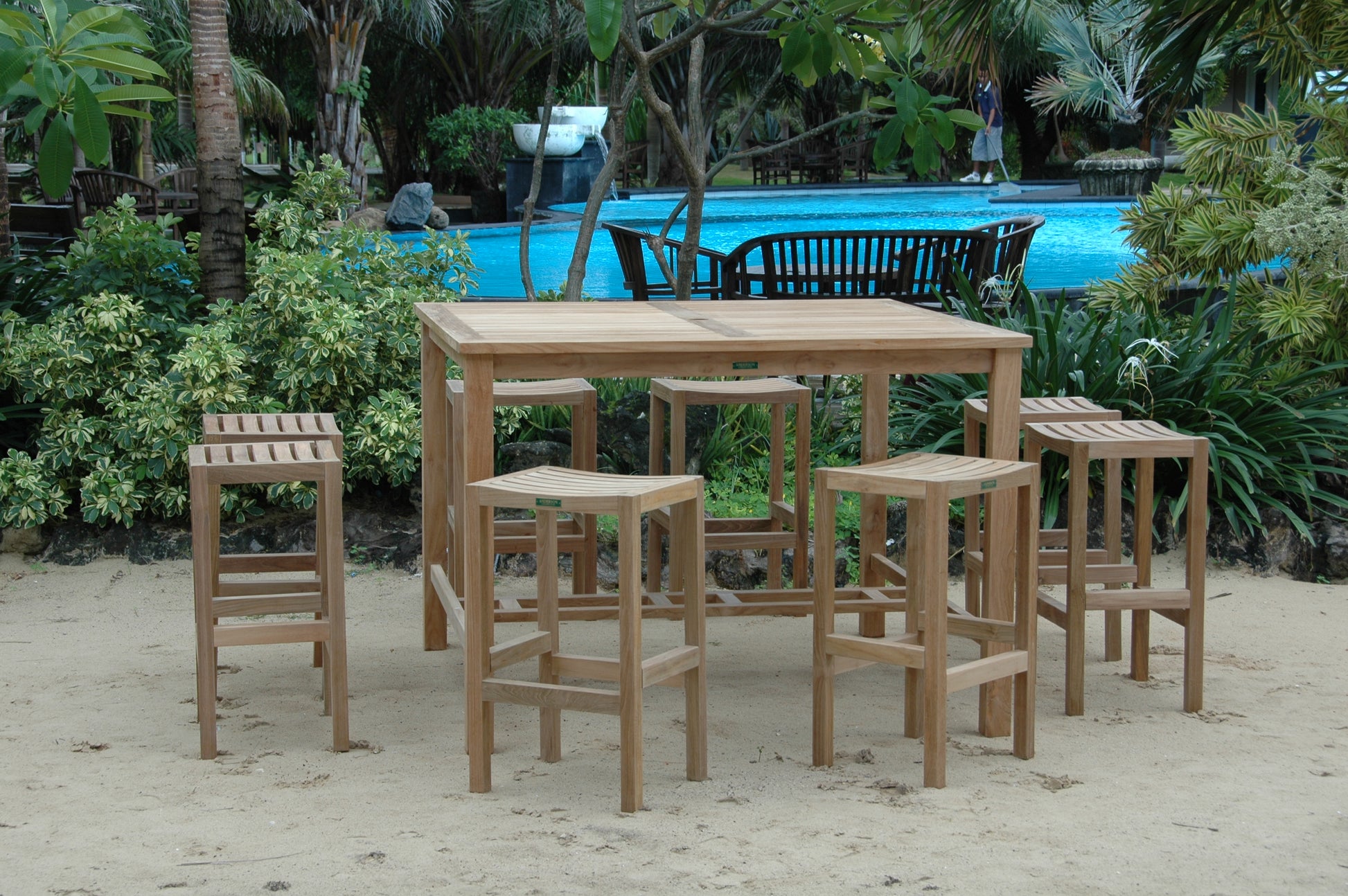 Anderson Teak Windsor Montego 9-Piece Square Bar Set — product image 1 of 9