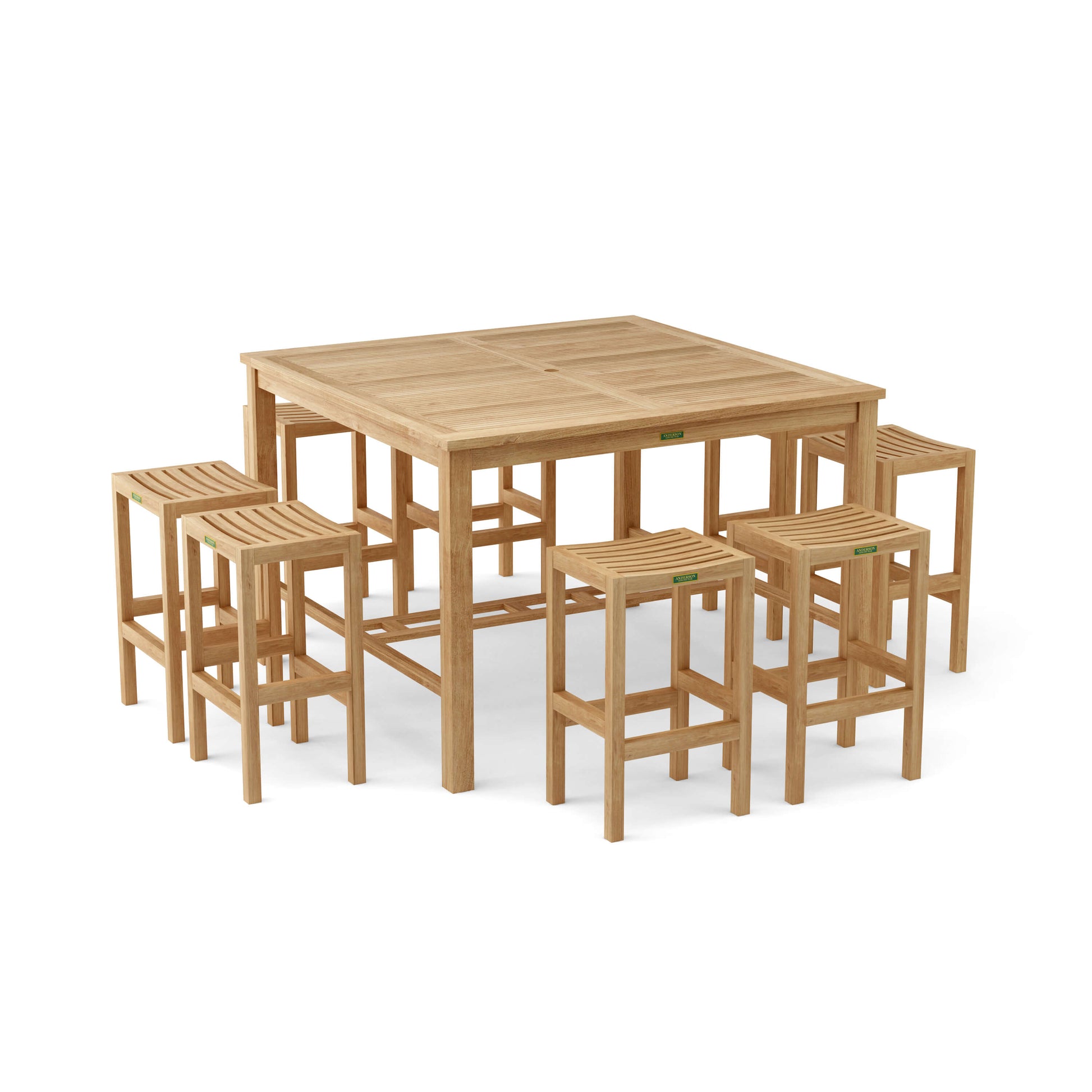 Anderson Teak Windsor Montego 9-Piece Square Bar Set — product image 3 of 9