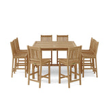 Anderson Teak Windsor Avalon 9-Piece Square Bar Set