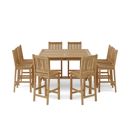 Anderson Teak Windsor Avalon 9-Piece Square Bar Set — product image 1 of 12