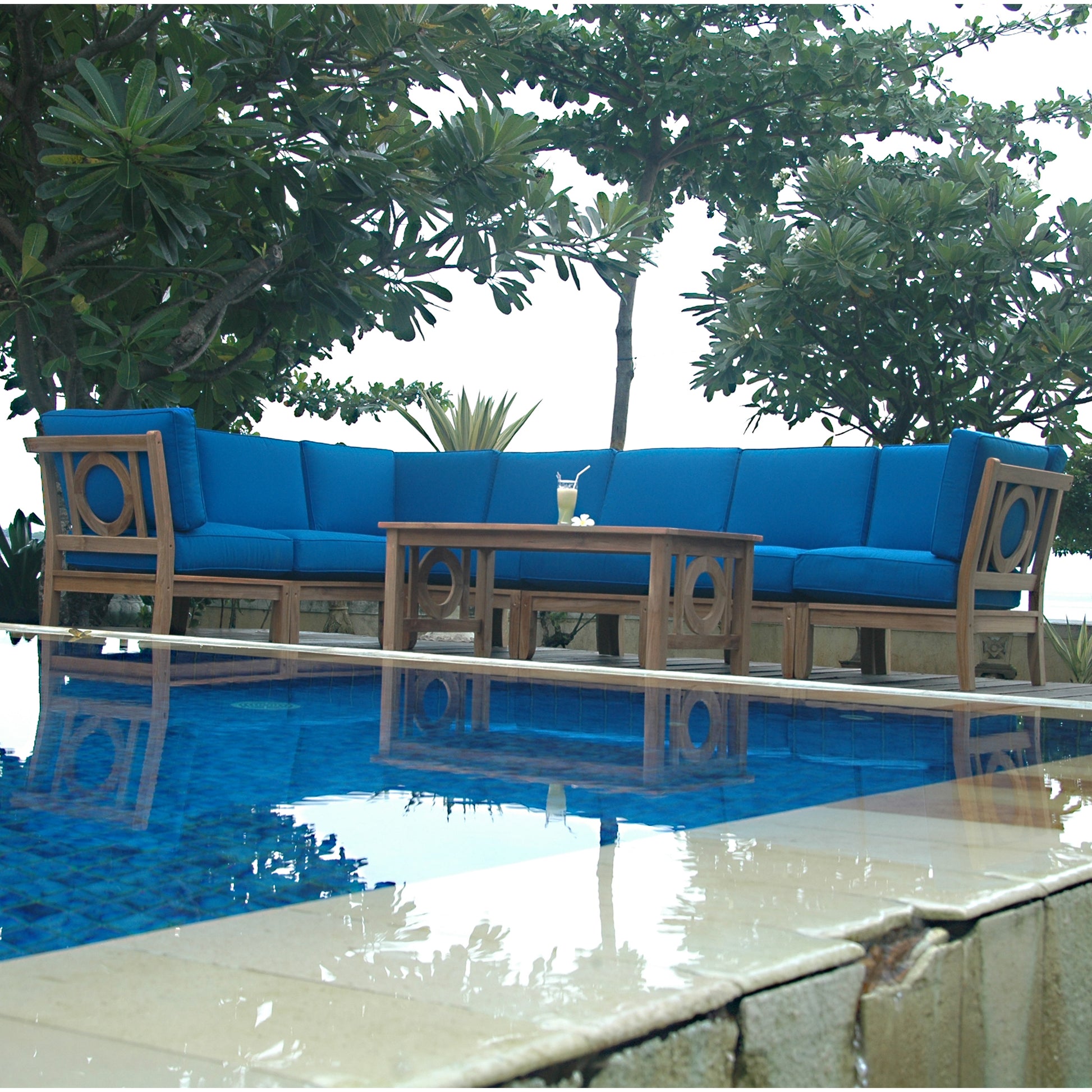 Anderson Teak Natsepa 8-Piece Modular Deep Seating Set — product image 2 of 10