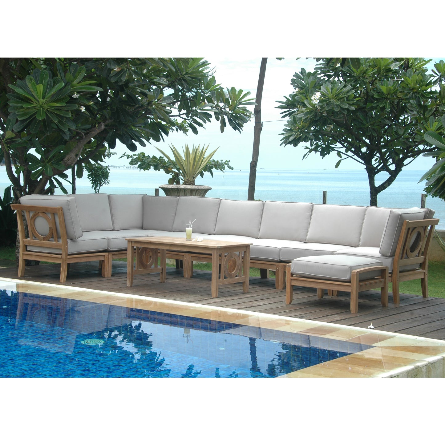 Anderson Teak Natsepa 10-Piece Modular Deep Seating Set — product image 3 of 11