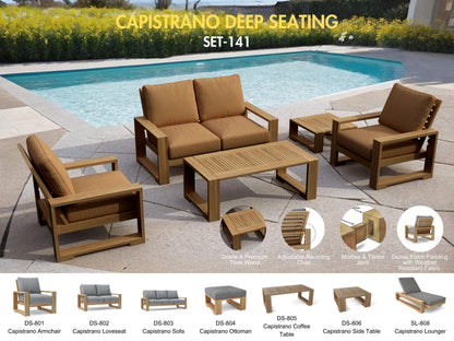 Anderson Teak Capistrano 5-Piece Deep Seating Loveseat Collection — product image 3 of 5