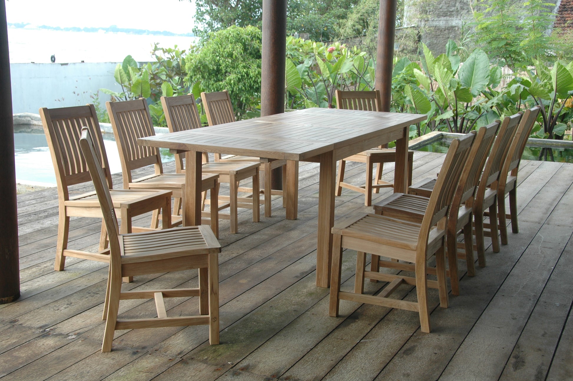 Anderson Teak Bahama Rialto 11-Piece Rectangular Dining Set — product image 3 of 11