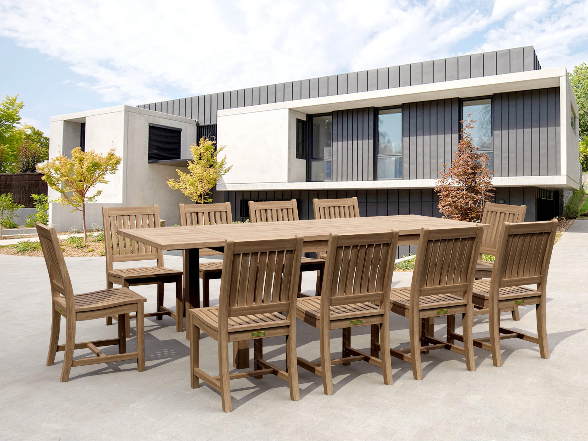 Anderson Teak Bahama Rialto 11-Piece Rectangular Dining Set — product image 5 of 11
