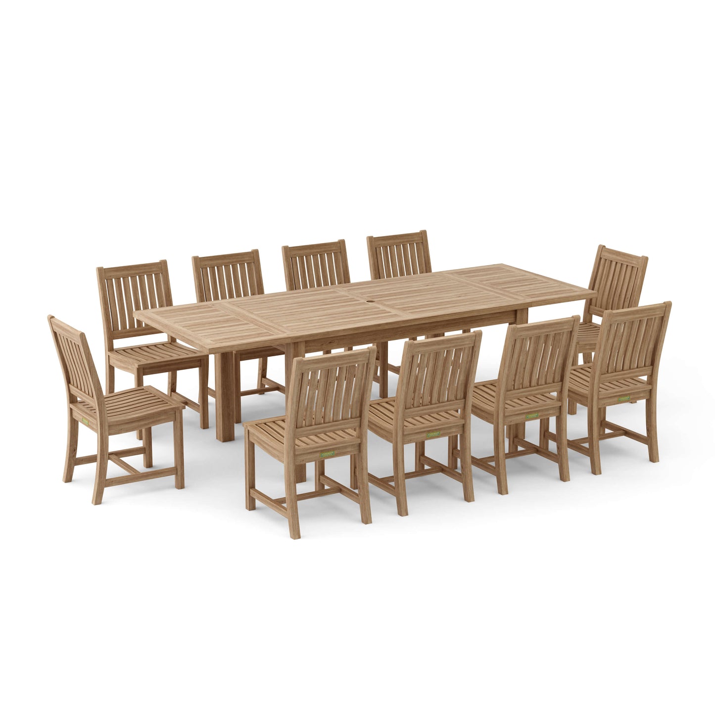 Anderson Teak Bahama Rialto 11-Piece Rectangular Dining Set — product image 6 of 11