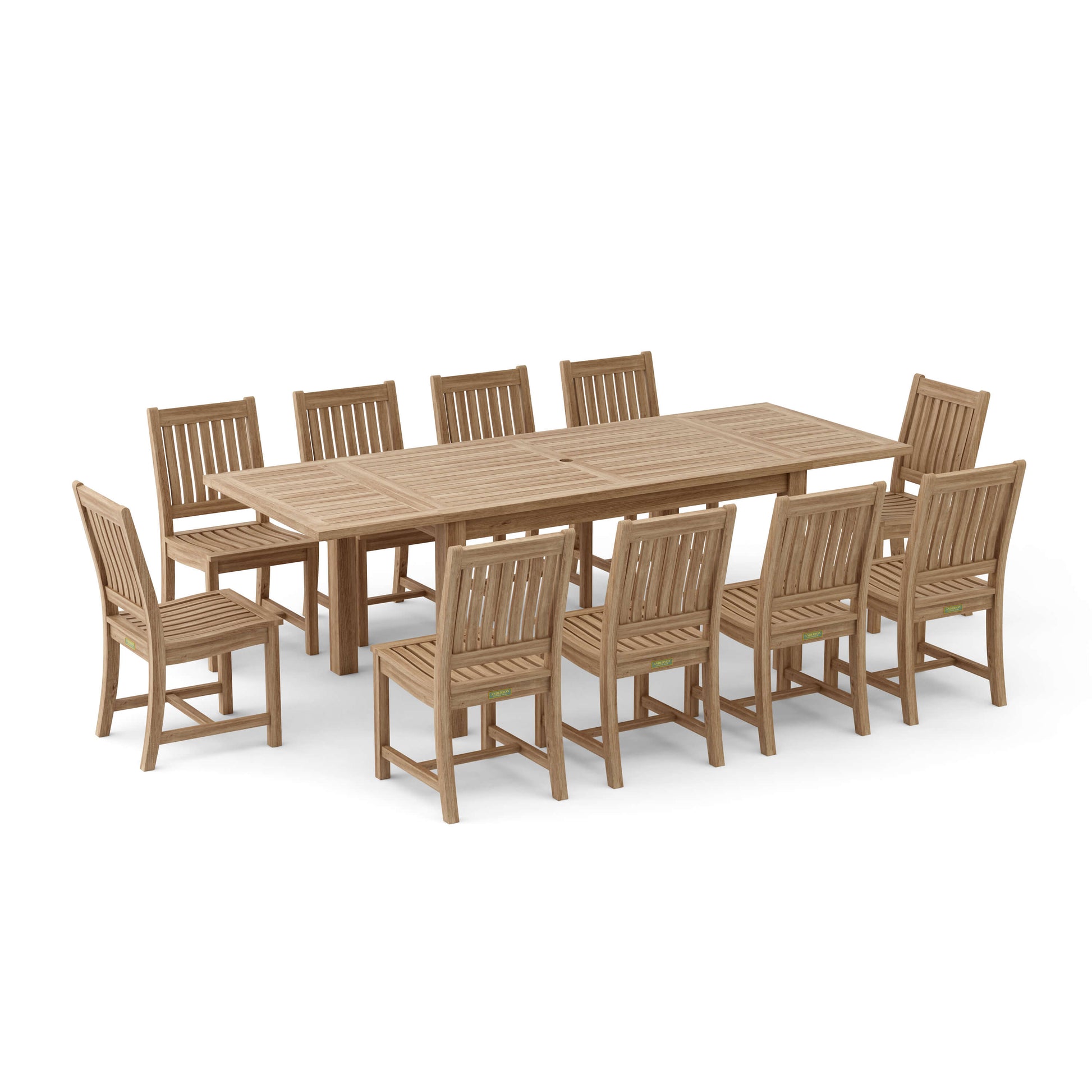 Anderson Teak Bahama Rialto 11-Piece Rectangular Dining Set — product image 6 of 11
