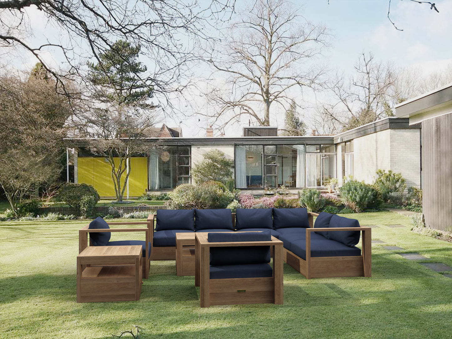 Anderson Teak Copacabana 7-Piece Modular Deep Seating Set — product image 1 of 13