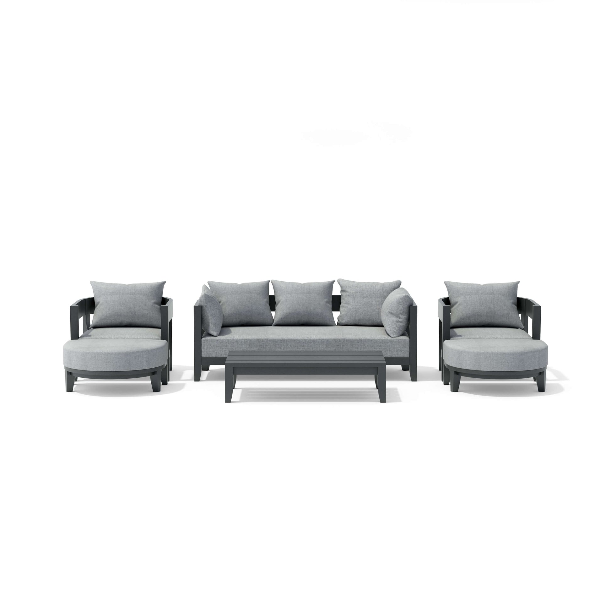 Anderson Teak Coronado 6-Piece Aluminum Deep Seating Set — SET-171-AL — product image 10 of 10