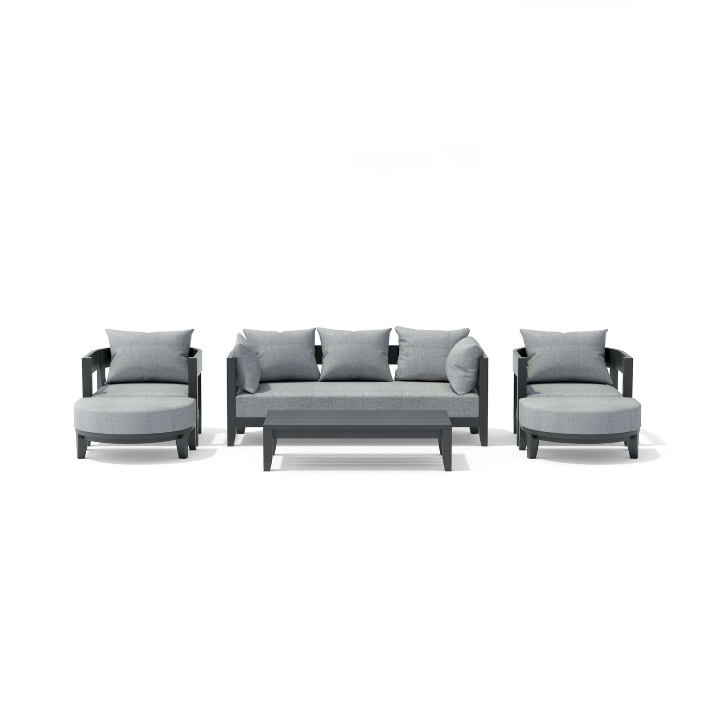 Anderson Teak Coronado 6-Piece Aluminum Deep Seating Set — SET-171-AL — product image 2 of 10