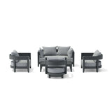 Anderson Teak Coronado 5-Piece Aluminum Deep Seating Set — SET-173-AL