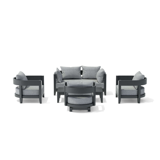 Anderson Teak Coronado 5-Piece Aluminum Deep Seating Set — SET-173-AL — product image 1 of 8