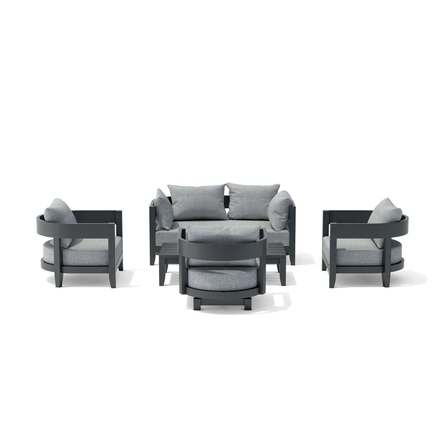 Anderson Teak Coronado 5-Piece Aluminum Deep Seating Set — SET-173-AL — product image 8 of 8