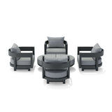 Anderson Teak Coronado 6-Piece Aluminum Deep Seating Set — SET-174-AL