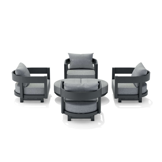 Anderson Teak Coronado 6-Piece Aluminum Deep Seating Set — SET-174-AL — product image 1 of 5